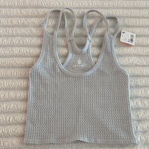 Free People Movement grey racer back tank top size M/L NWT